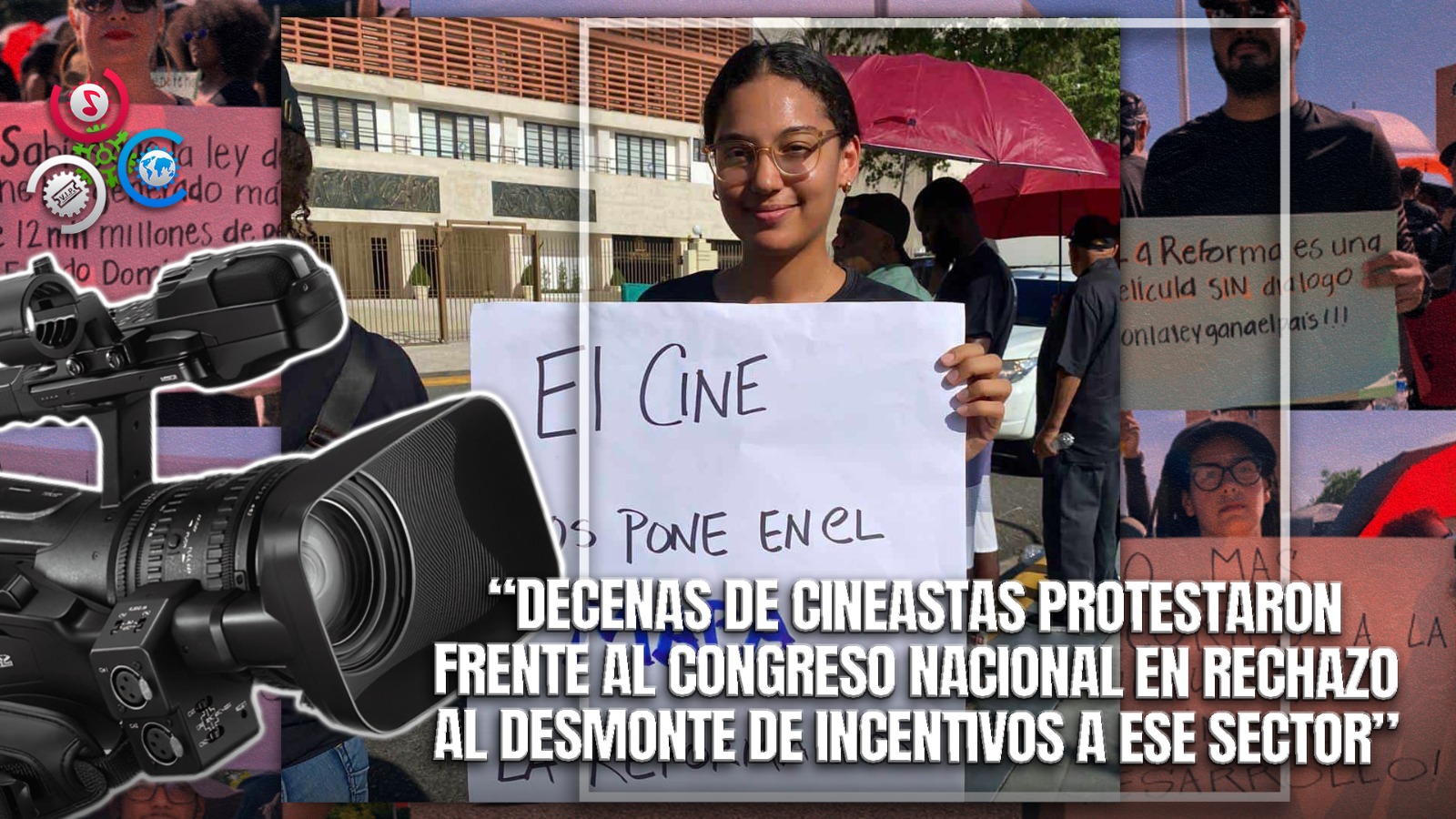 Cineastas Exigen Revisión De Reforma Fiscal En Protesta Frente Al Congreso Nacional