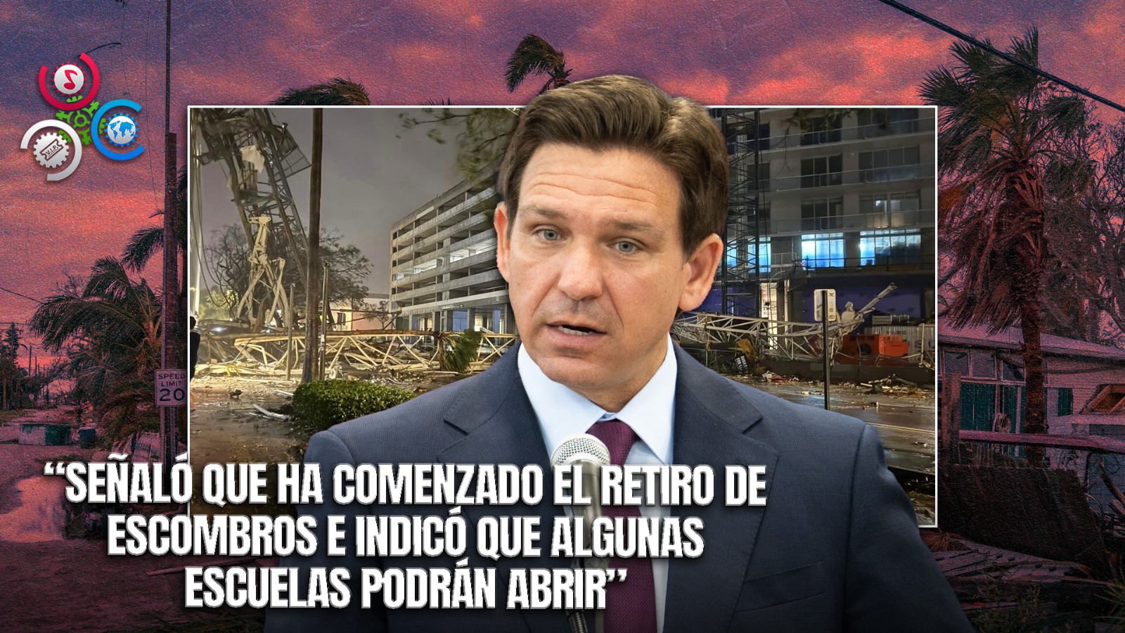 DeSantis Actualiza Sobre Los Daños Del Huracán Milton Y Coordina Esfuerzos De Limpieza