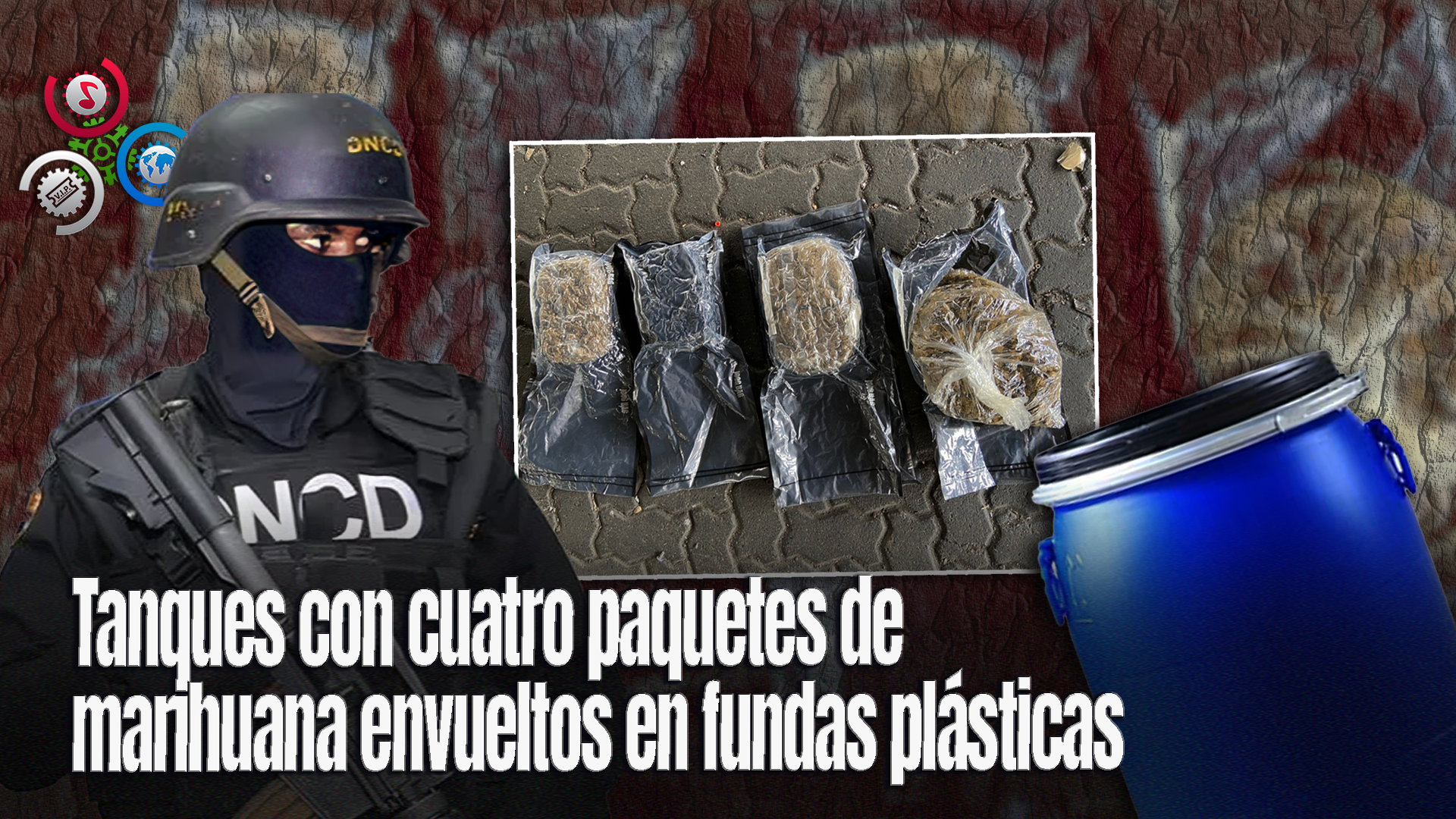 Ocupan Cuatro Paquetes De Marihuana Camuflados En Tanque De Ropa