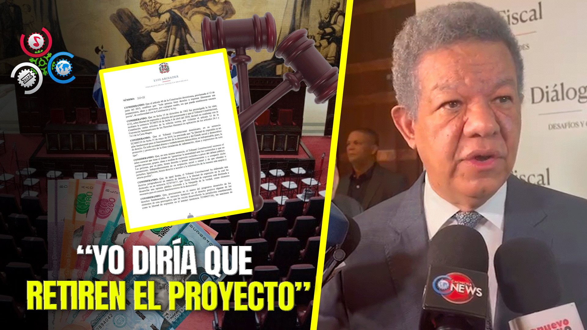 Leonel Fernández Considera Que La Reforma Fiscal No Debería Discutirse Y Debe Ser Retirada Del Congreso