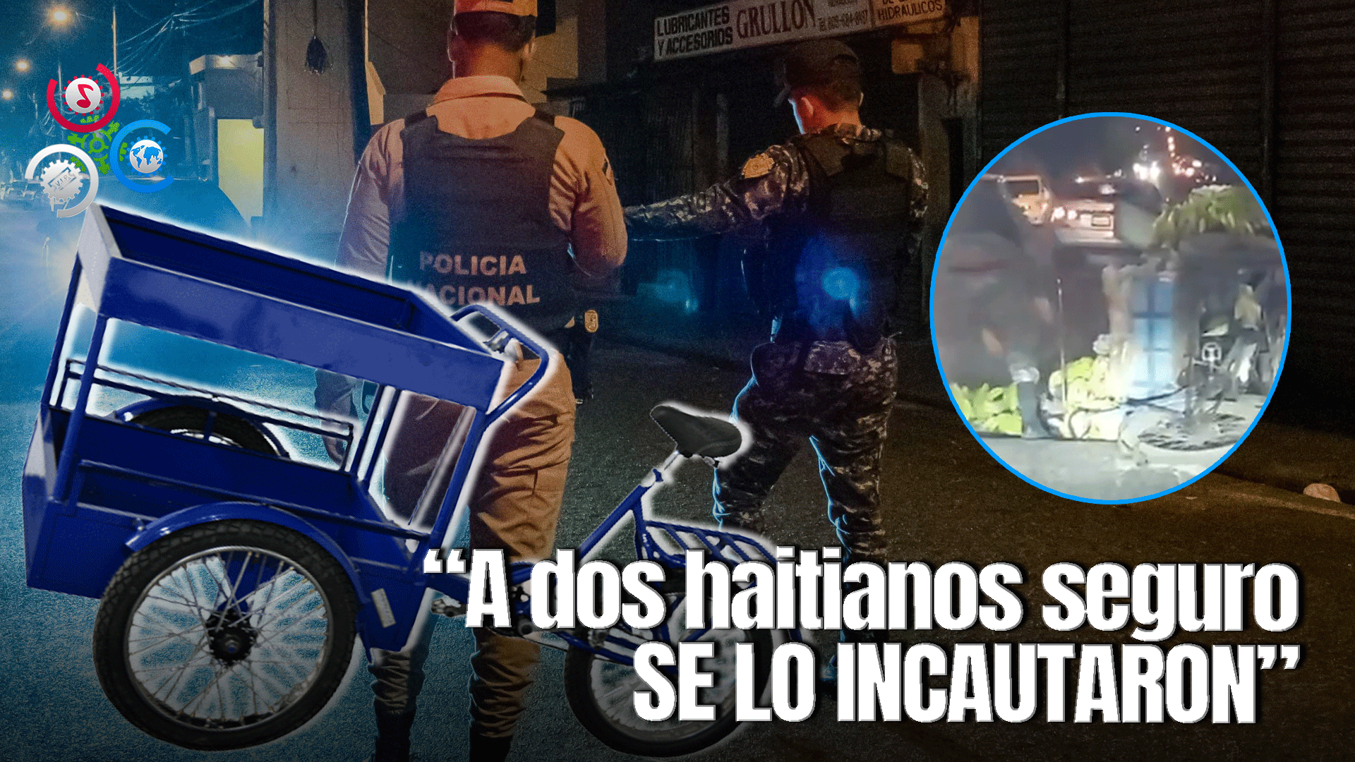 Policía Sufre Estrepitosa Caída En Triciclo Con Plátanos Tras Pasar Por Policía Acostado En Mao