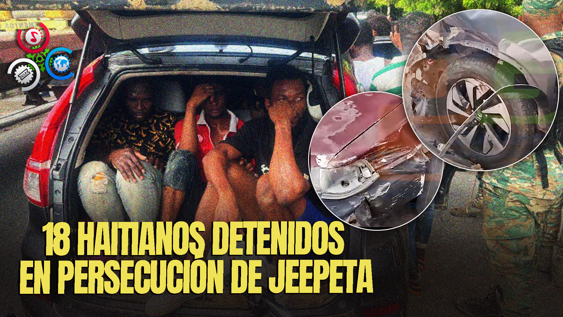 Accidente De Tránsito Durante Persecución A Vehículo Que Trasladaba Haitianos Indocumentados En Mao