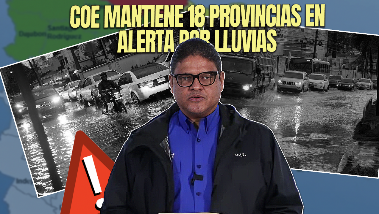 COE Coloca 18 Provincias En Alerta Por Aguaceros Intensos