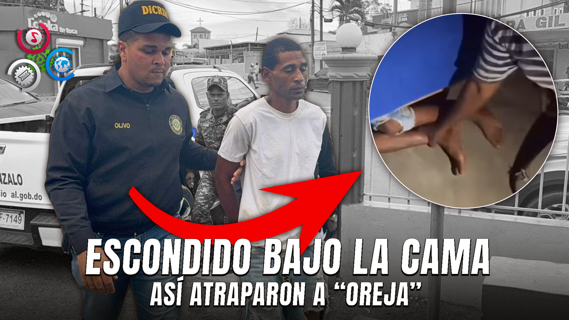 Alias “Oreja” Se Esconde Debajo De Una Cama Para Evitar Arresto En Monte Plata