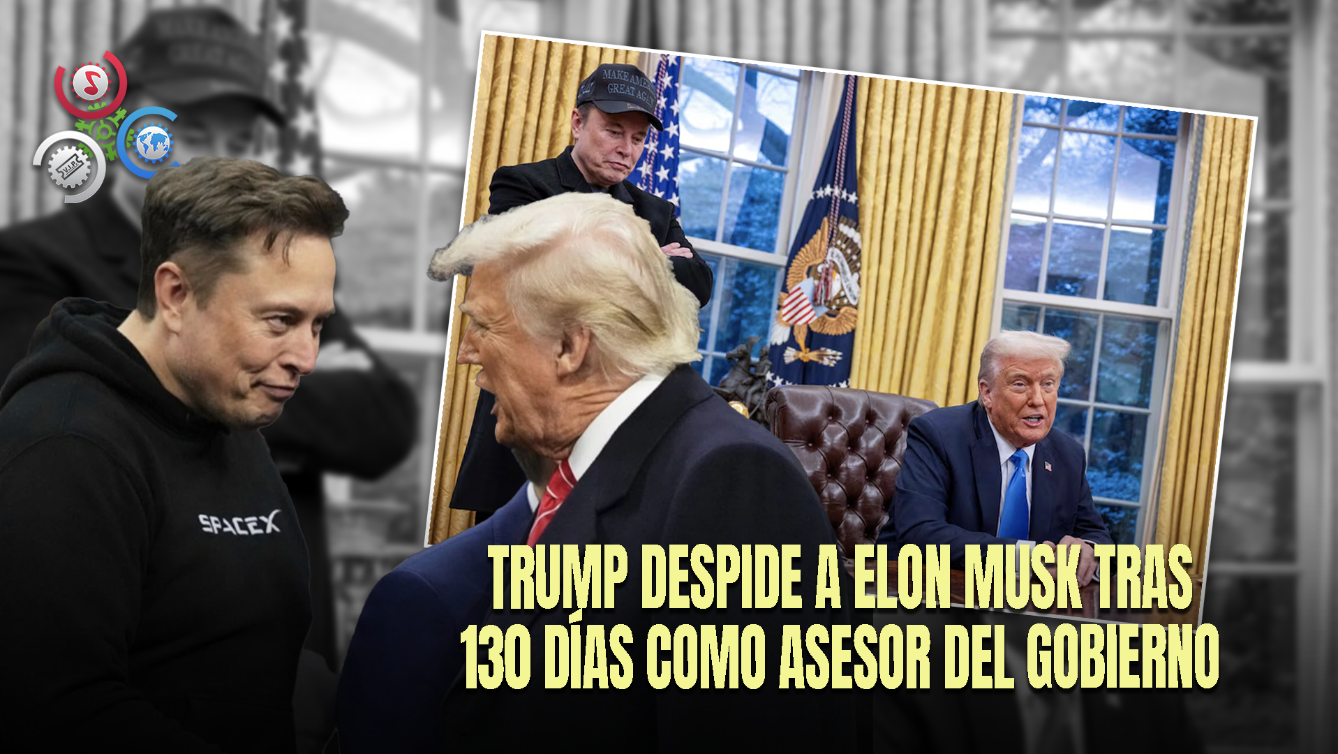 Presidente Donald Trump Se Despide De Elon Musk Durante Acto En La Casa Blanca