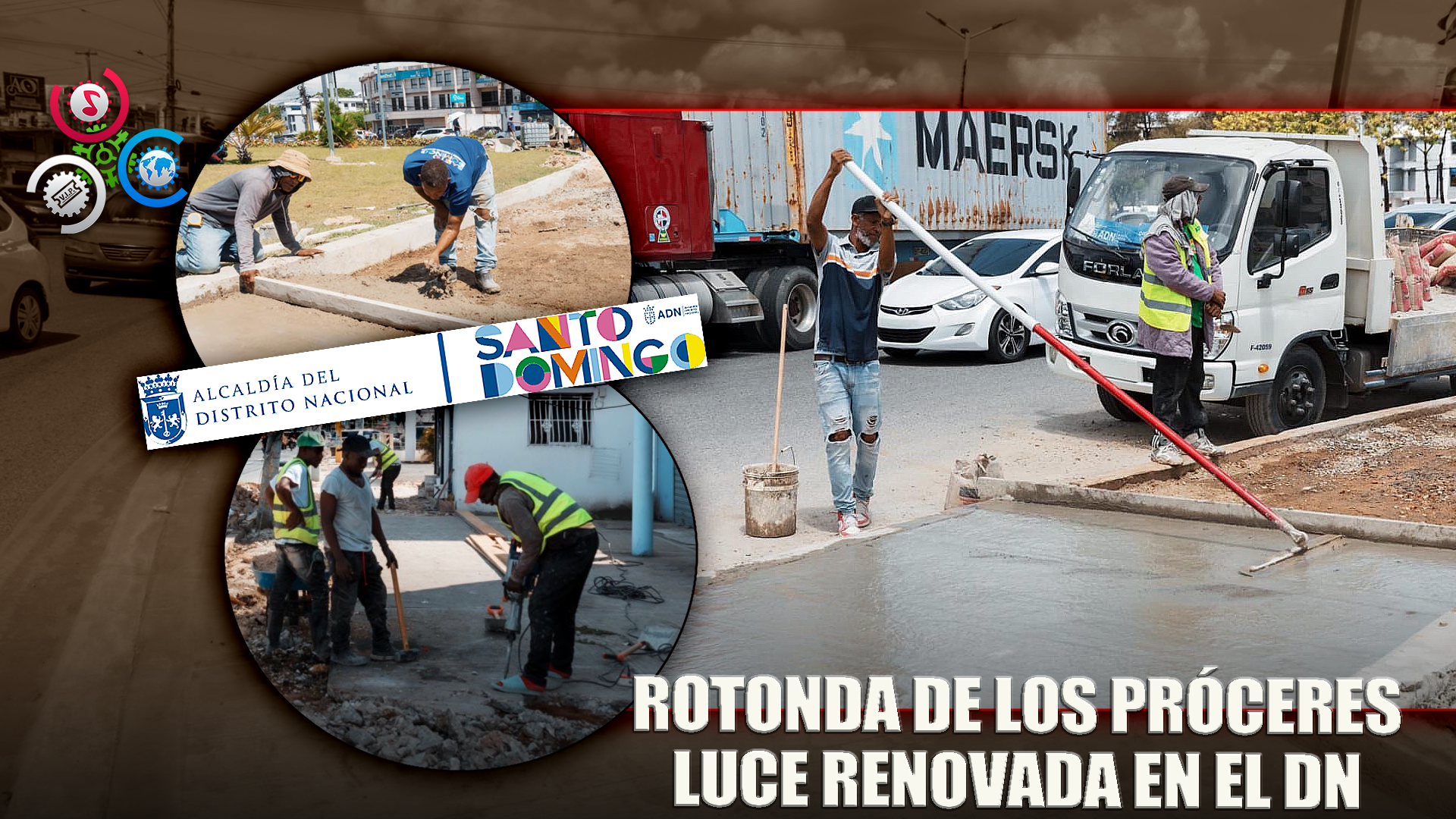 Distrito Nacional Reconstruye Aceras En Rotonda De Los Próceres