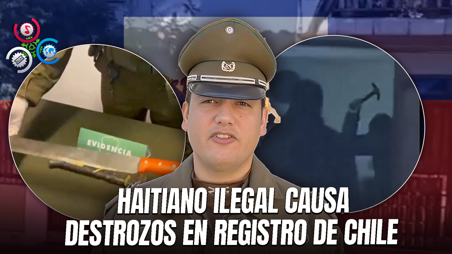 En Chile Nacional Haitiano Armado Causa Destrozos En Registro Civil De Salamanca Y Es Detenido Por Las Autoridades