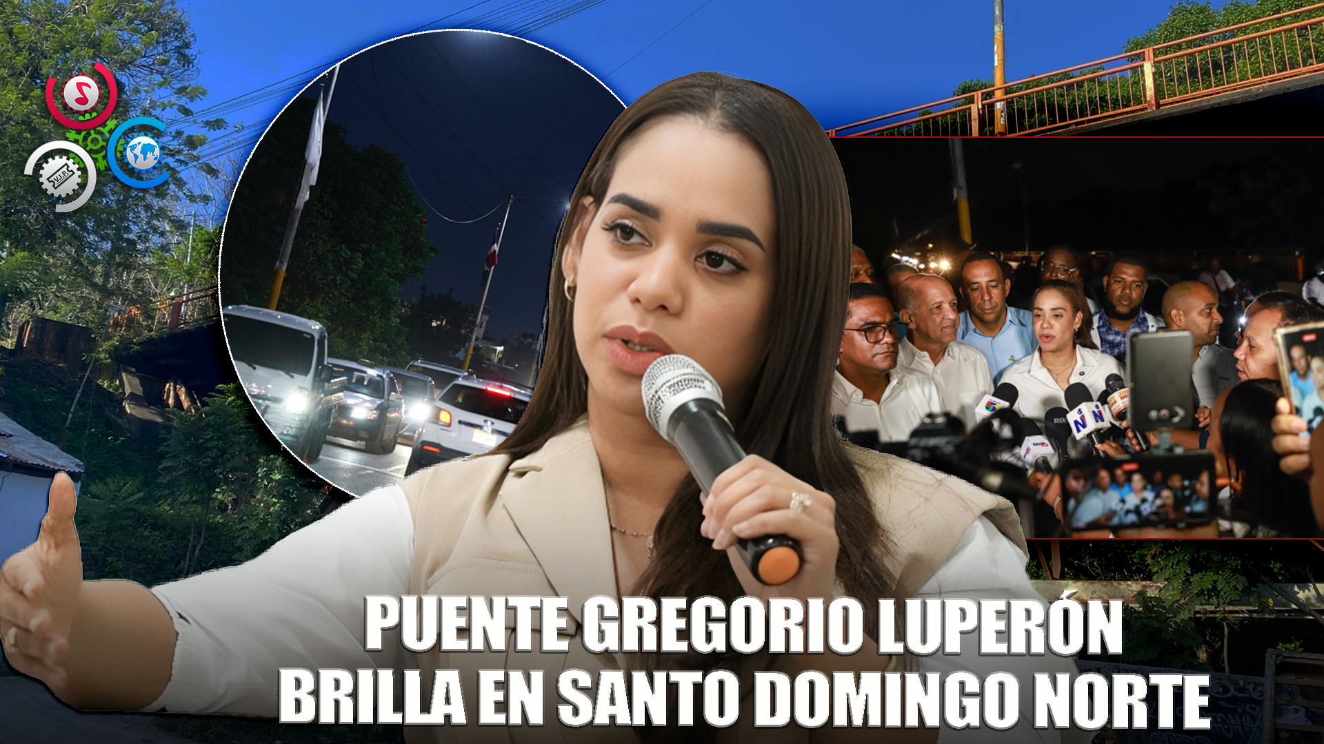 Alcaldía SDN Remodela E Ilumina El Puente General Gregorio Luperón
