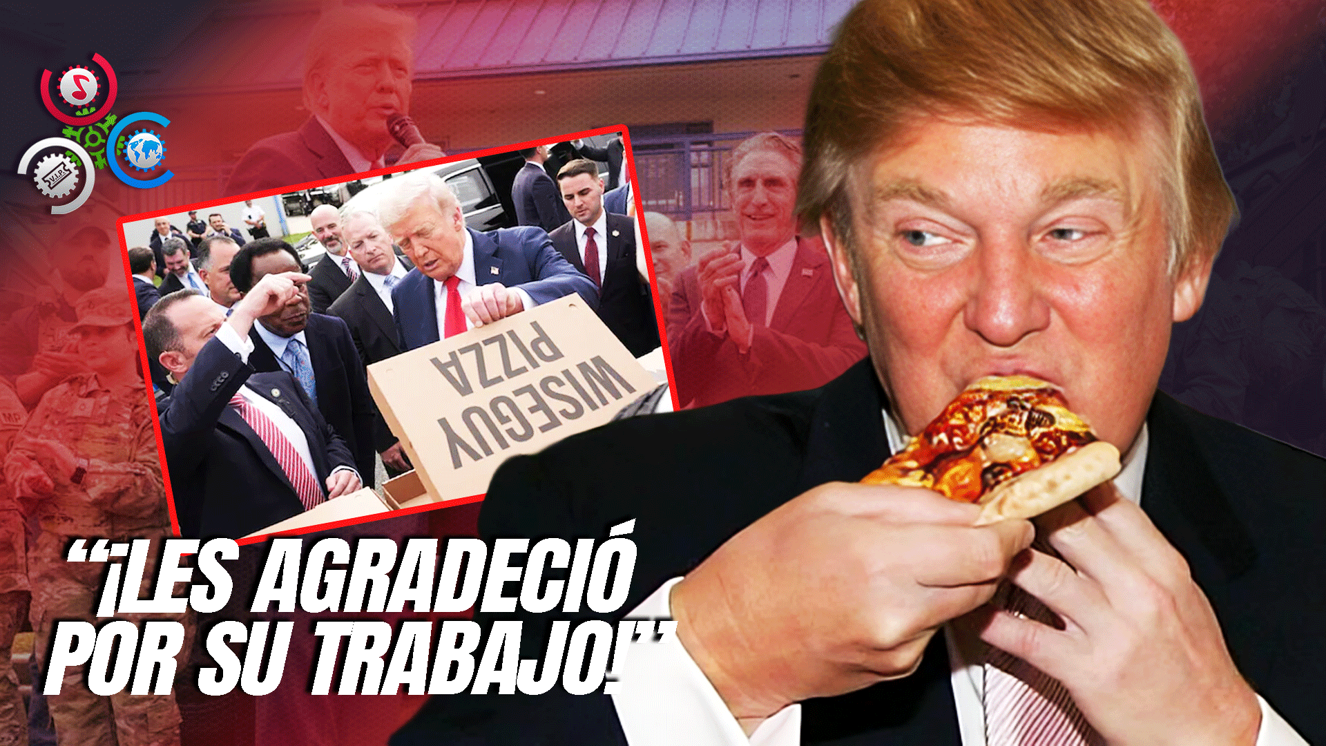 Trump Entrega Pizza Y Hamburguesas A Policías Y Guardias Nacionales En Washington D. C.