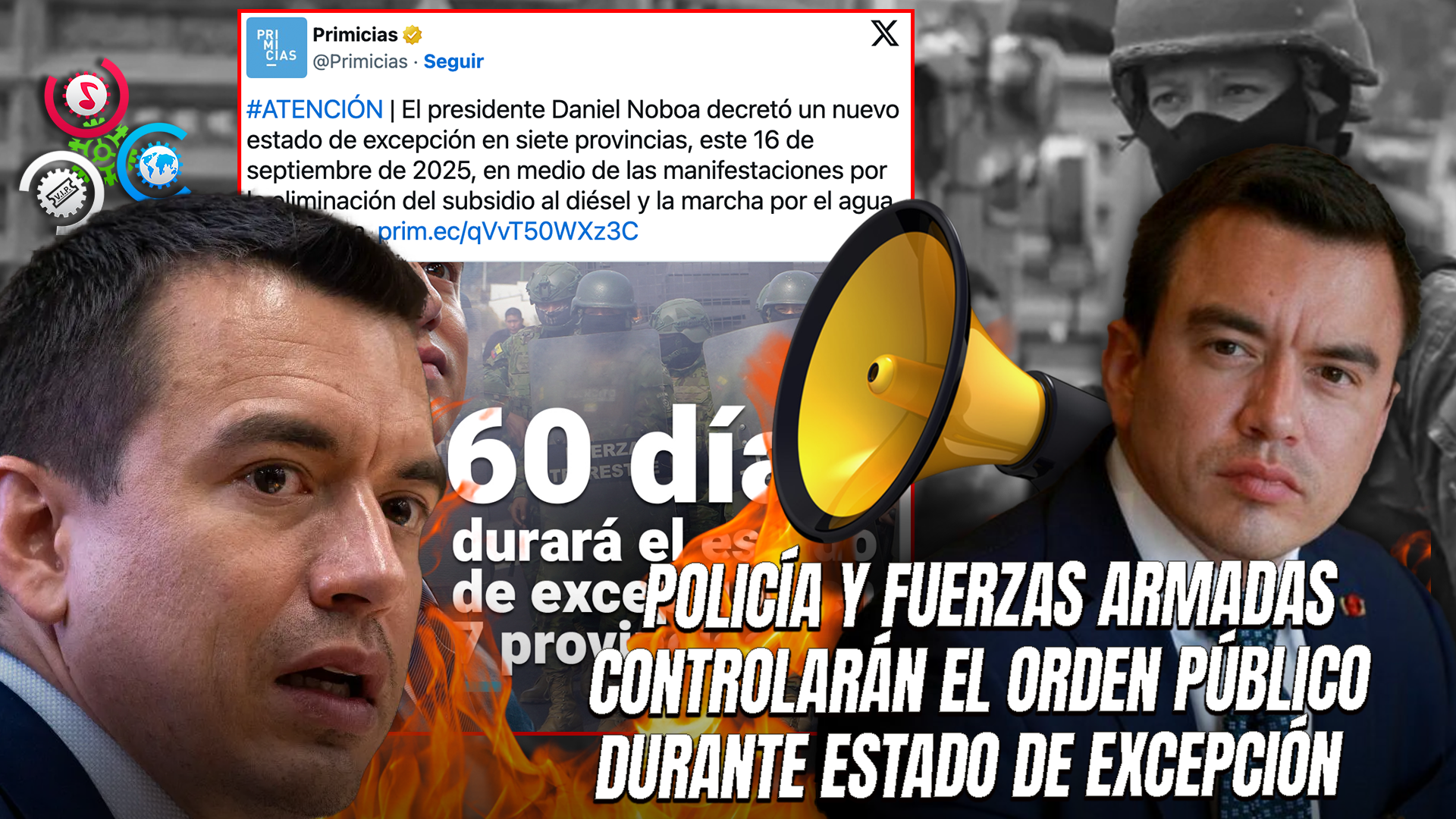 Presidente De Ecuador Declara Estado De Excepción En Siete Provincias Por Bloqueos Y Protestas