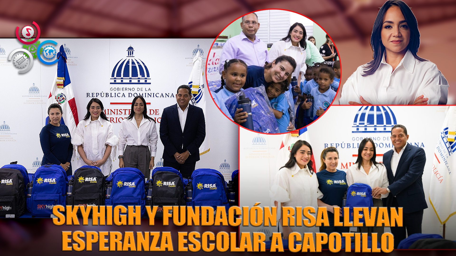 Skyhigh Dominicana Y Fundación Risa Entregan útiles Escolares En Capotillo