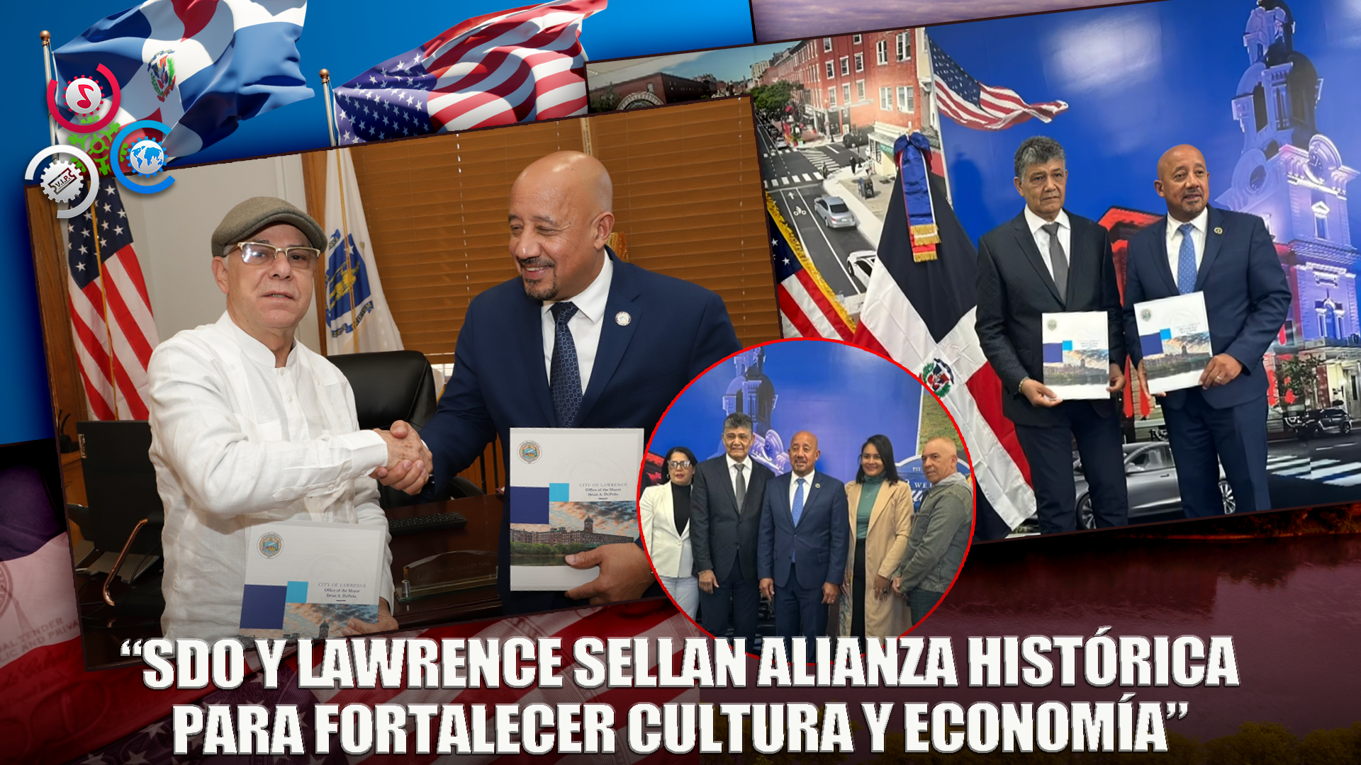 Alcaldía De SDO Firma Acuerdo De Hermanamiento Con El Alcalde De La Ciudad De Lawrence, Massachusett