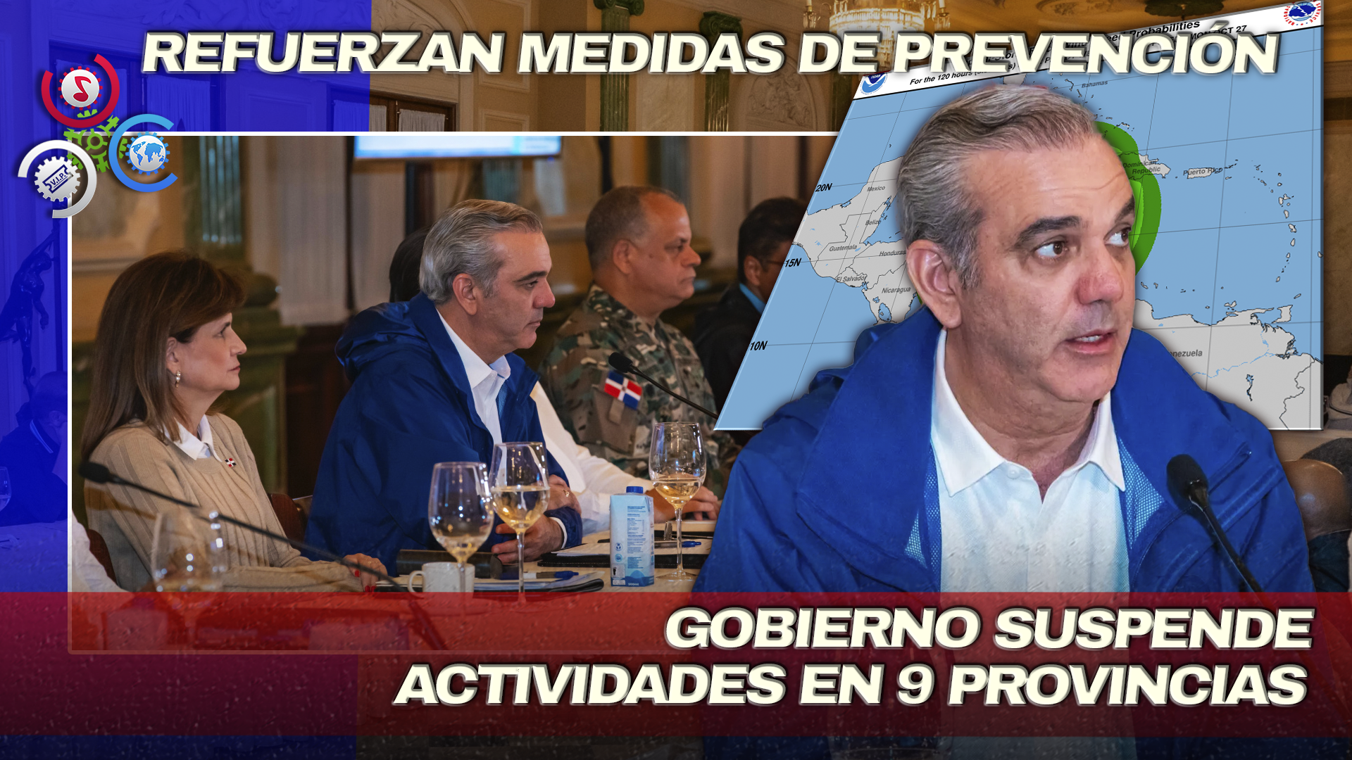 Presidente Abinader Convoca Esta Tarde Organismos De Emergencia, Alcaldes Y Ministros Por Tormenta Melissa