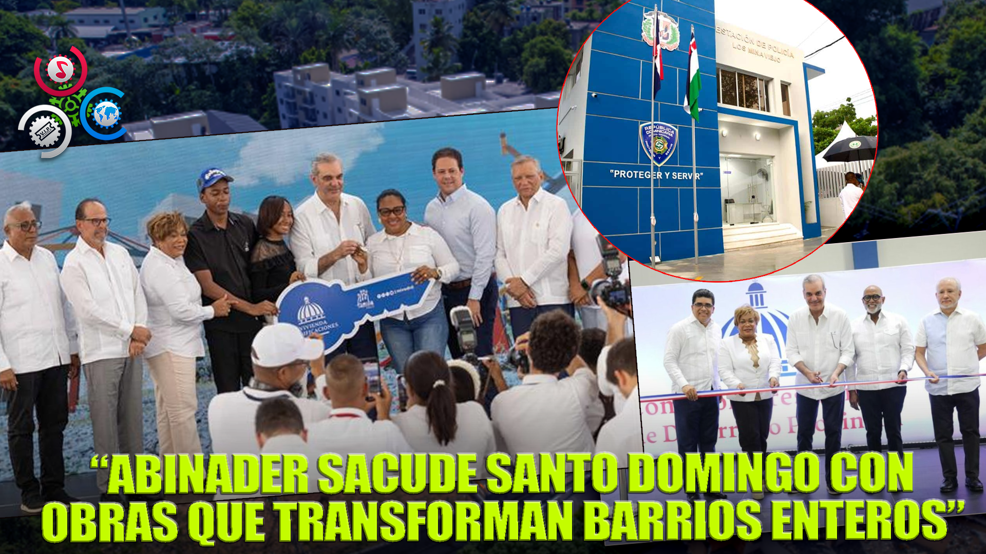 Abinader Entrega Obras Clave En Santo Domingo: Apartamentos, Polideportivo Y Un Nuevo Destacamento