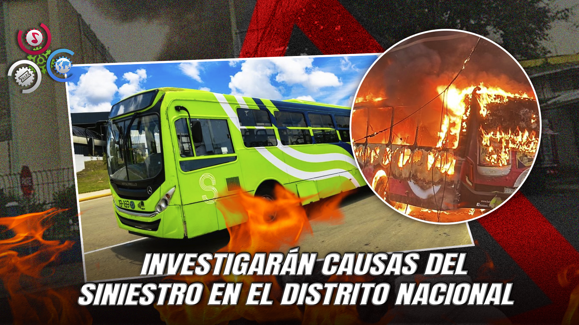 Autobús De La OMSA Se Incendia En La Av. Albert Thomas; Pasajeros Evacuados Ilesos