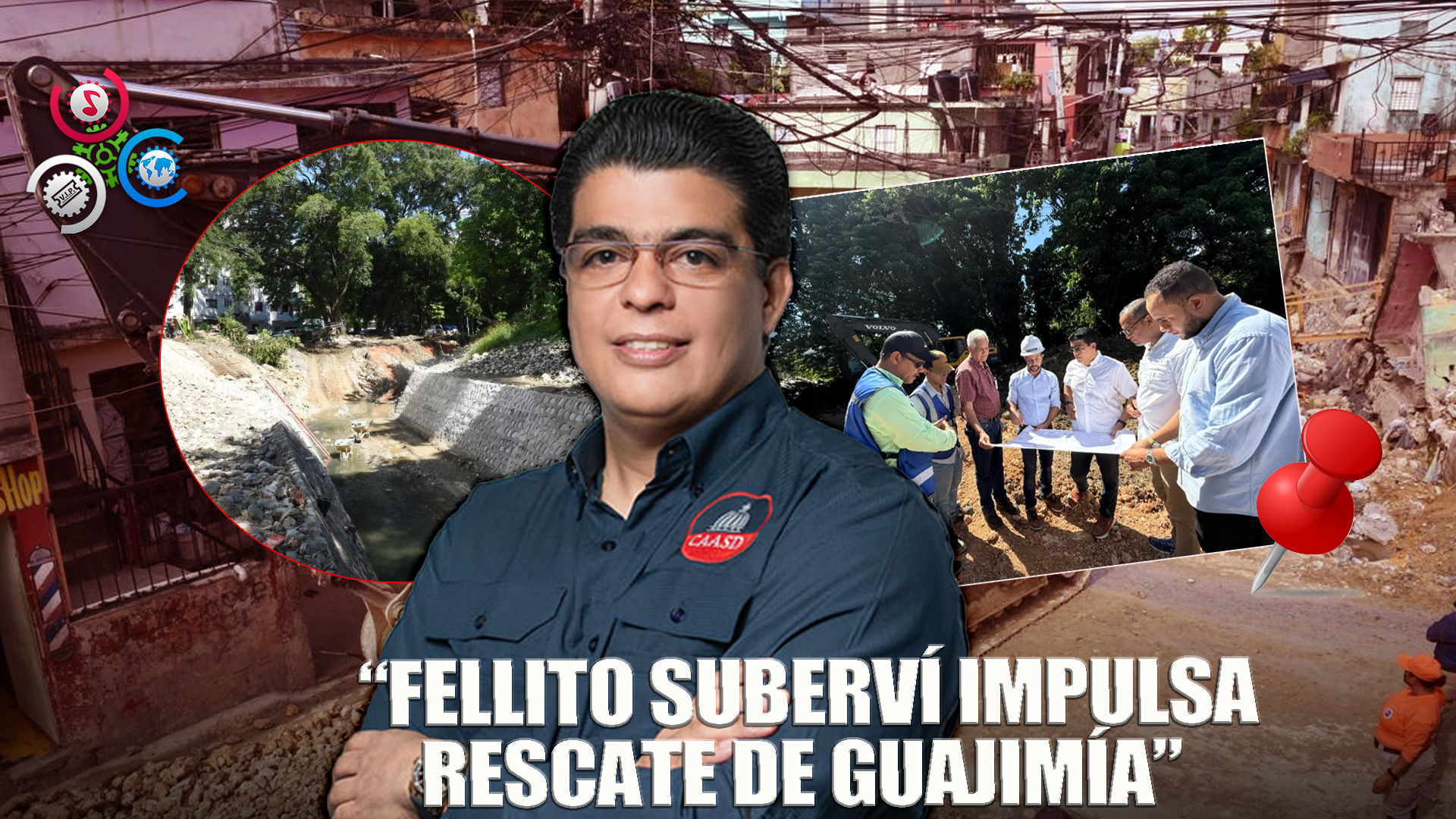 Fellito Suberví Supervisa Avances En Trabajos Cañada Guajimía En SDO