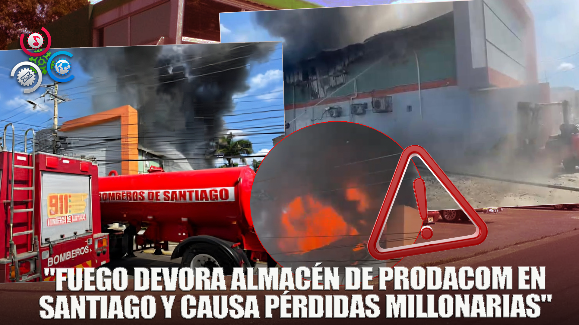 Incendio Afecta Almacén De Tiendas De Computadora En Santiago