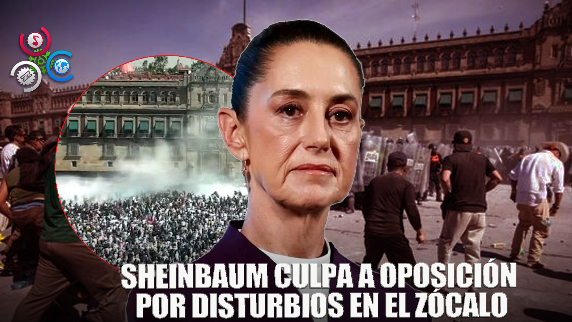 Sheinbaum Achaca Los Disturbios En El Zócalo A Instigadores De La Oposición