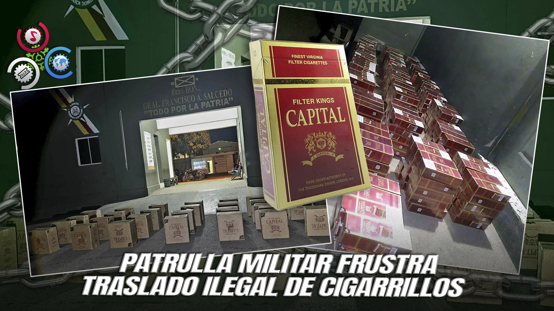 Ejército Dominicnaa Ocupa 270,000 Cigarrillos De Contrabando En Dajabón