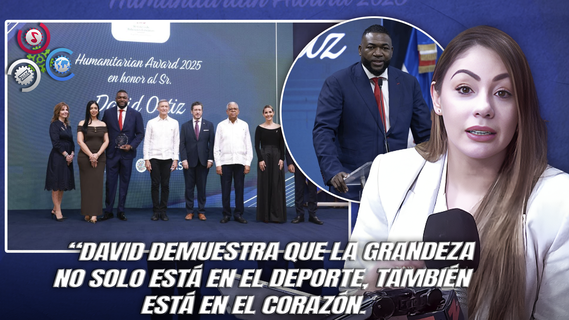 Iluminada Muñoz Celebra El Premio Humanitario De La OEA Otorgado A David Ortiz