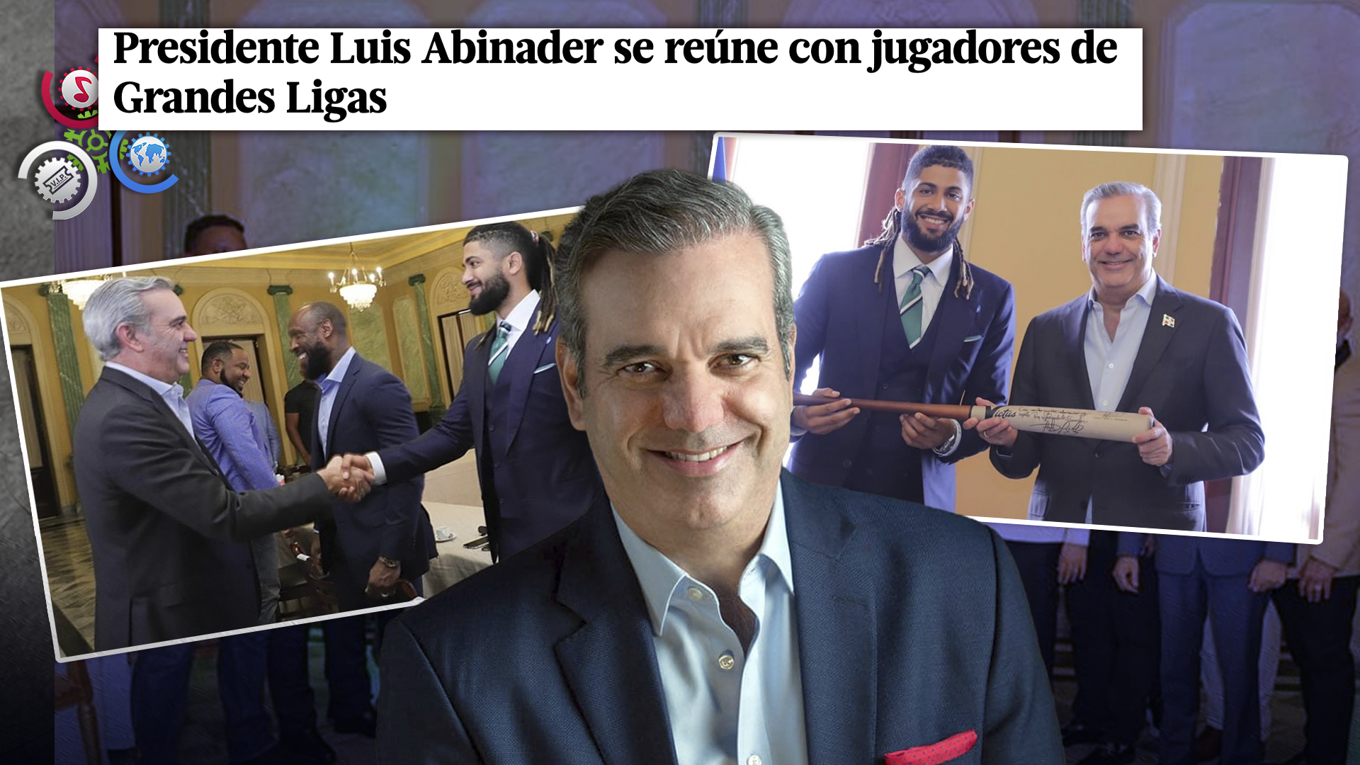 Presidente Abinader Encabeza Encuentro Navideño Con Peloteros Dominicanos De Grandes Ligas
