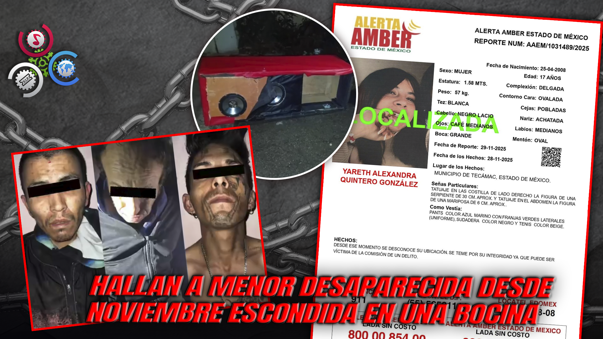 Rescatan Con Vida Adolescente De 17 Años Secuestrada Y Oculta Dentro De Una Bocina En México