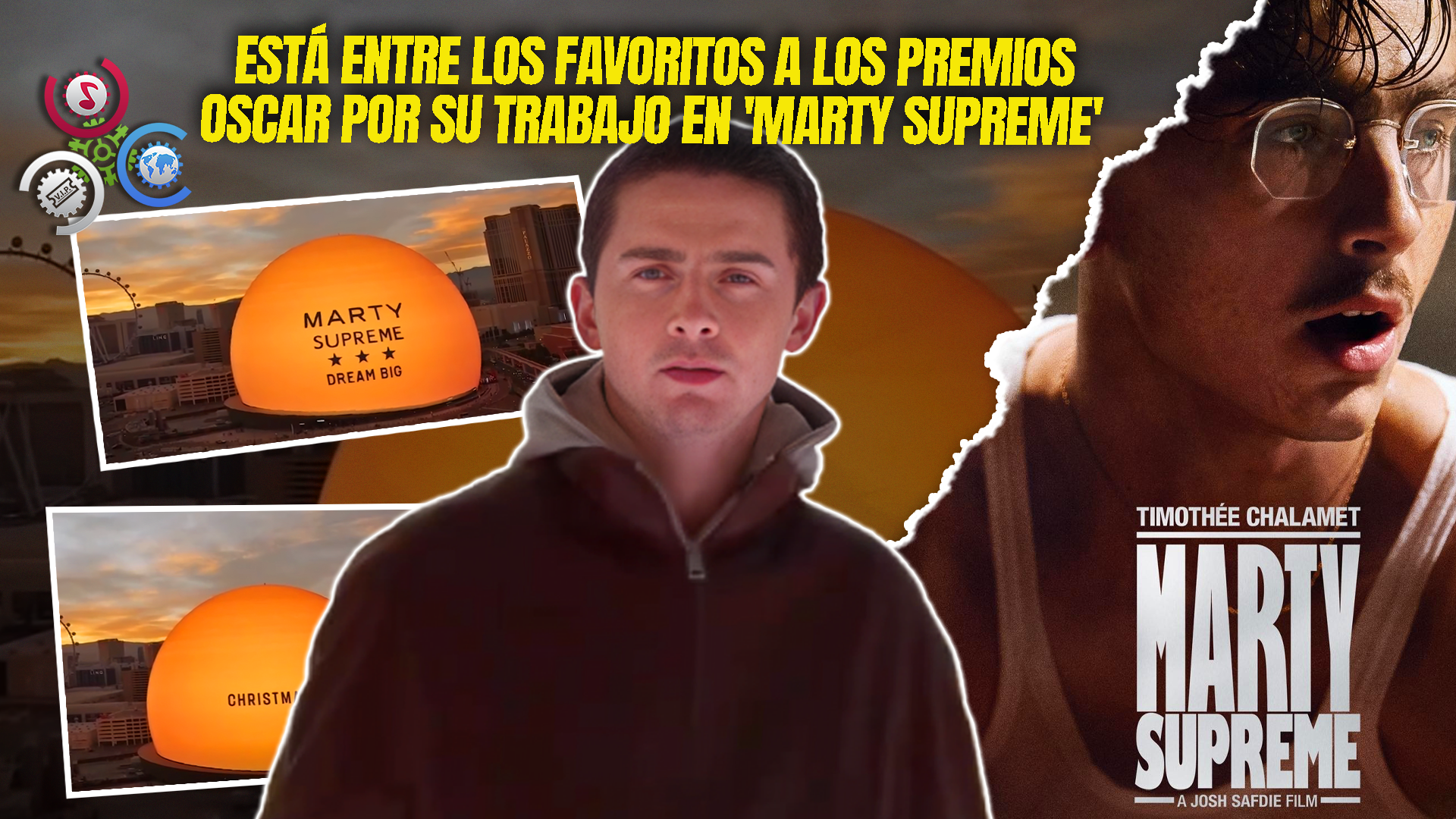 Timothée Chalamet Aparece En Lo Alto De Las Vegas Sphere Por Su última Película