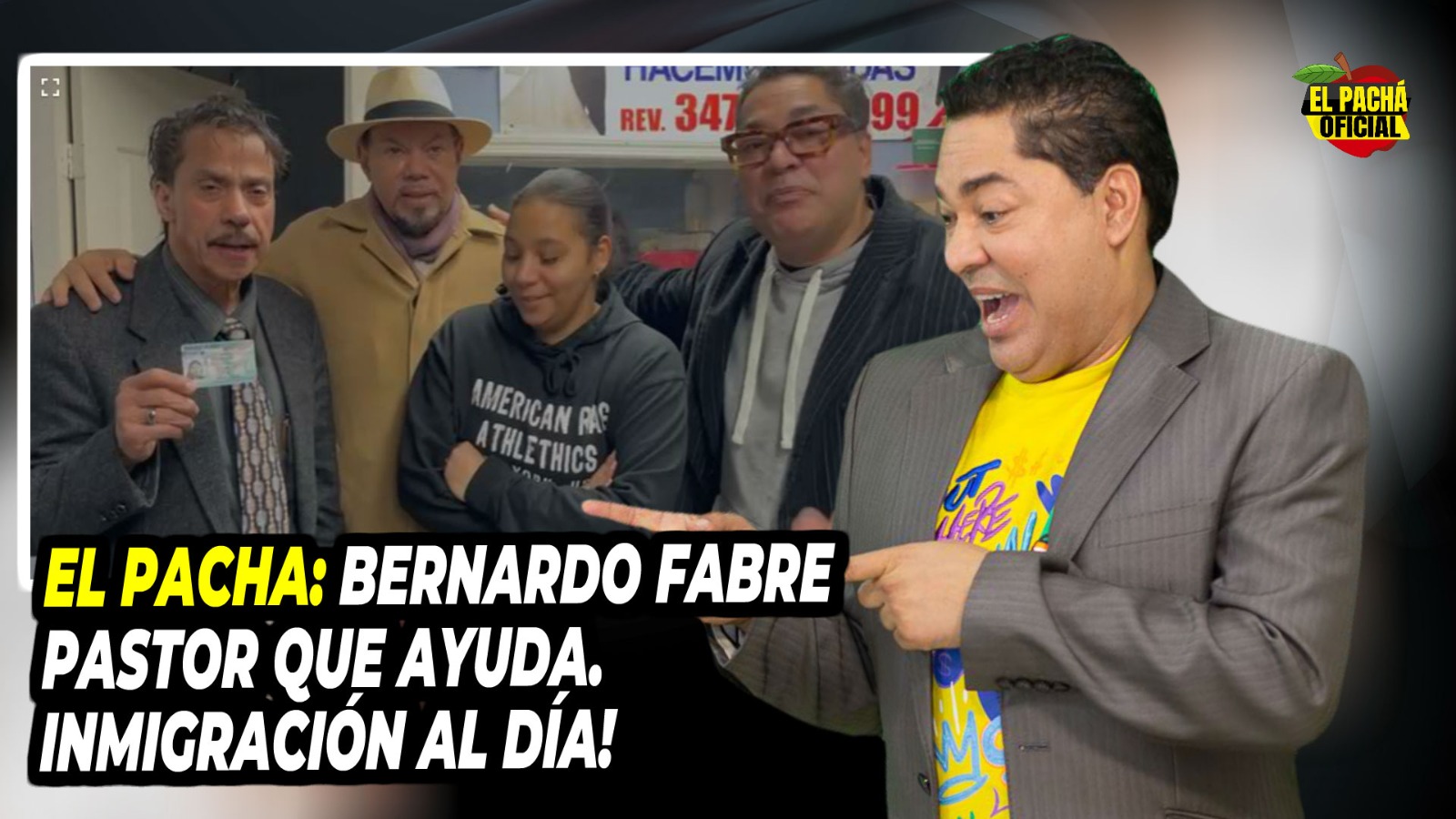 El Pacha: “Bernardo Fabre Pastor Que Ayuda; ¡inmigración Al Día!”