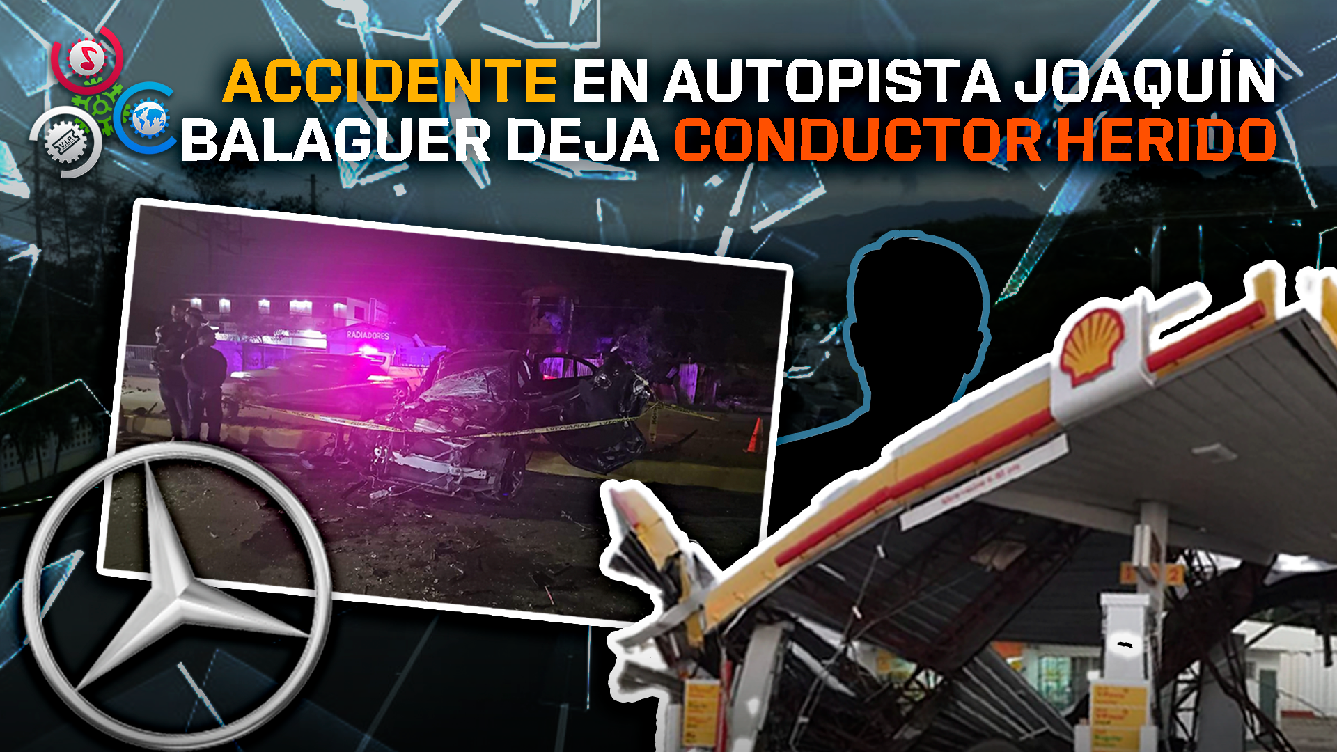 Accidente En Autopista Joaquín Balaguer Deja Conductor Herido En Santiago