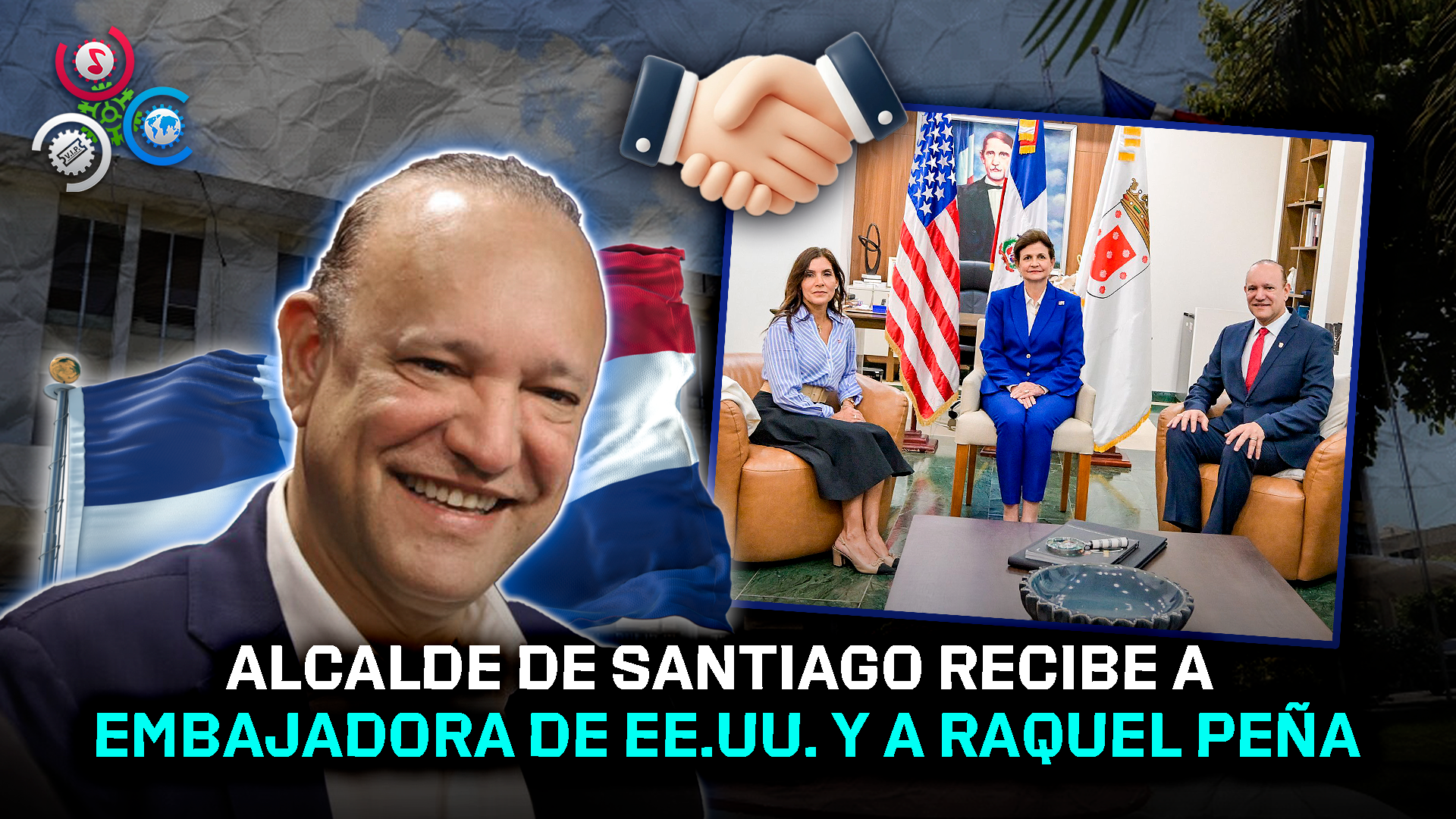 Alcaldía De Santiago Recibe Visita De La Embajadora De EE. UU. Y La Vicepresidenta Raquel Peña