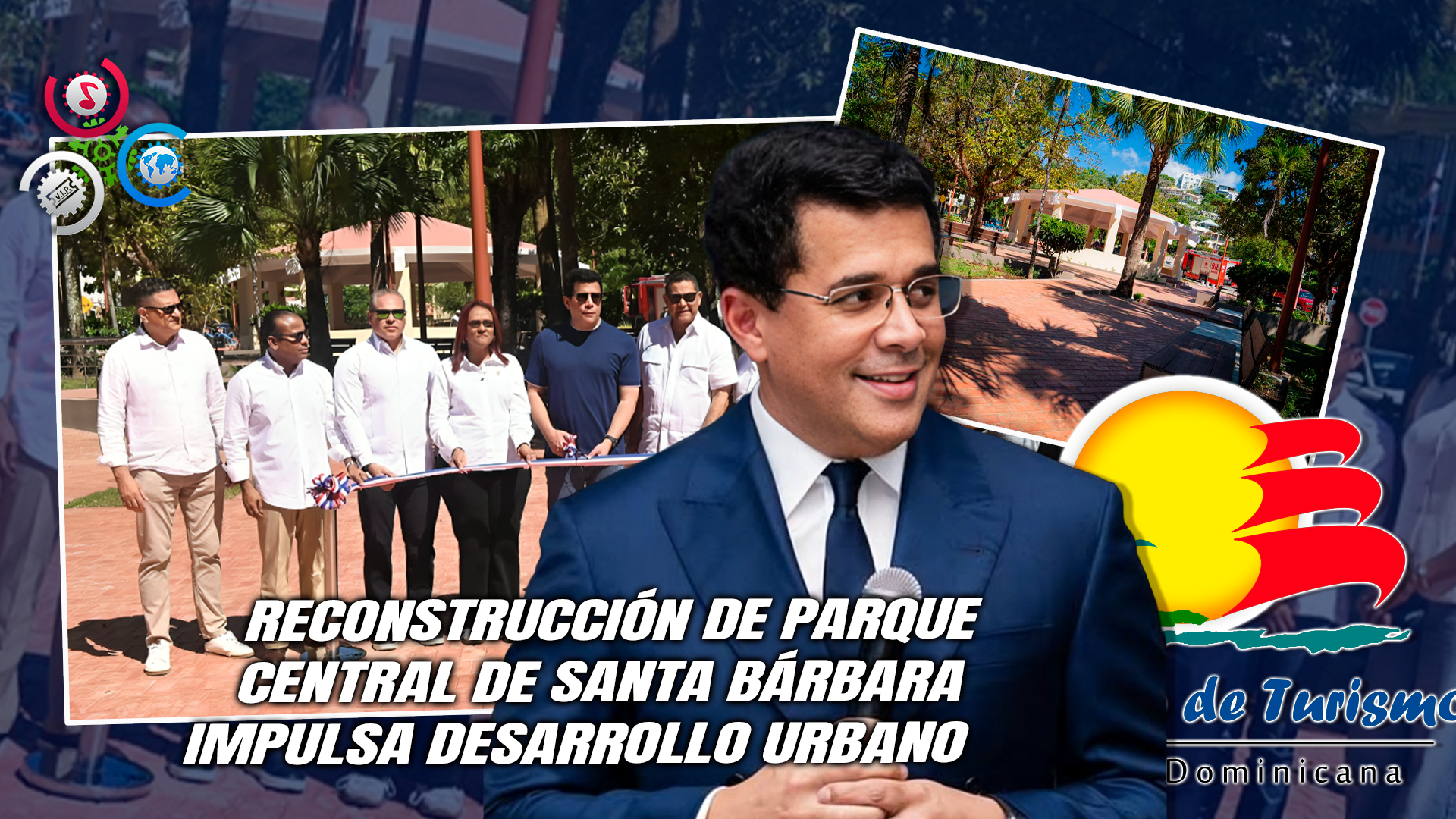 David Collado Entrega Renovado Parque Juan Pablo Duarte En Santa Bárbara Con Inversión Superior A RD$51 Millones