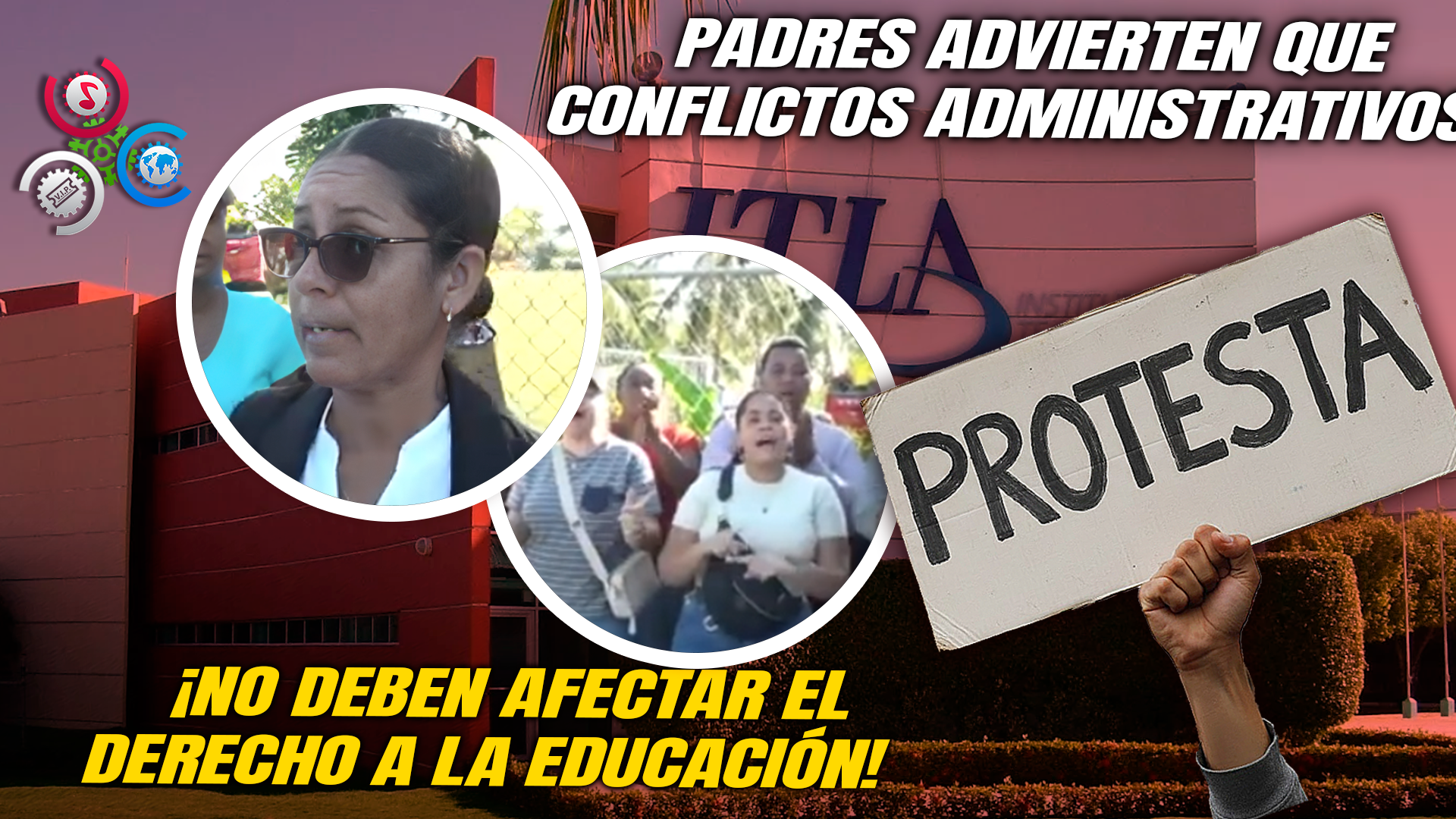 Padres Protestan Frente Al ITLA Y Exigen Reanudación De La Docencia Tras Más De 15 Días De Paro