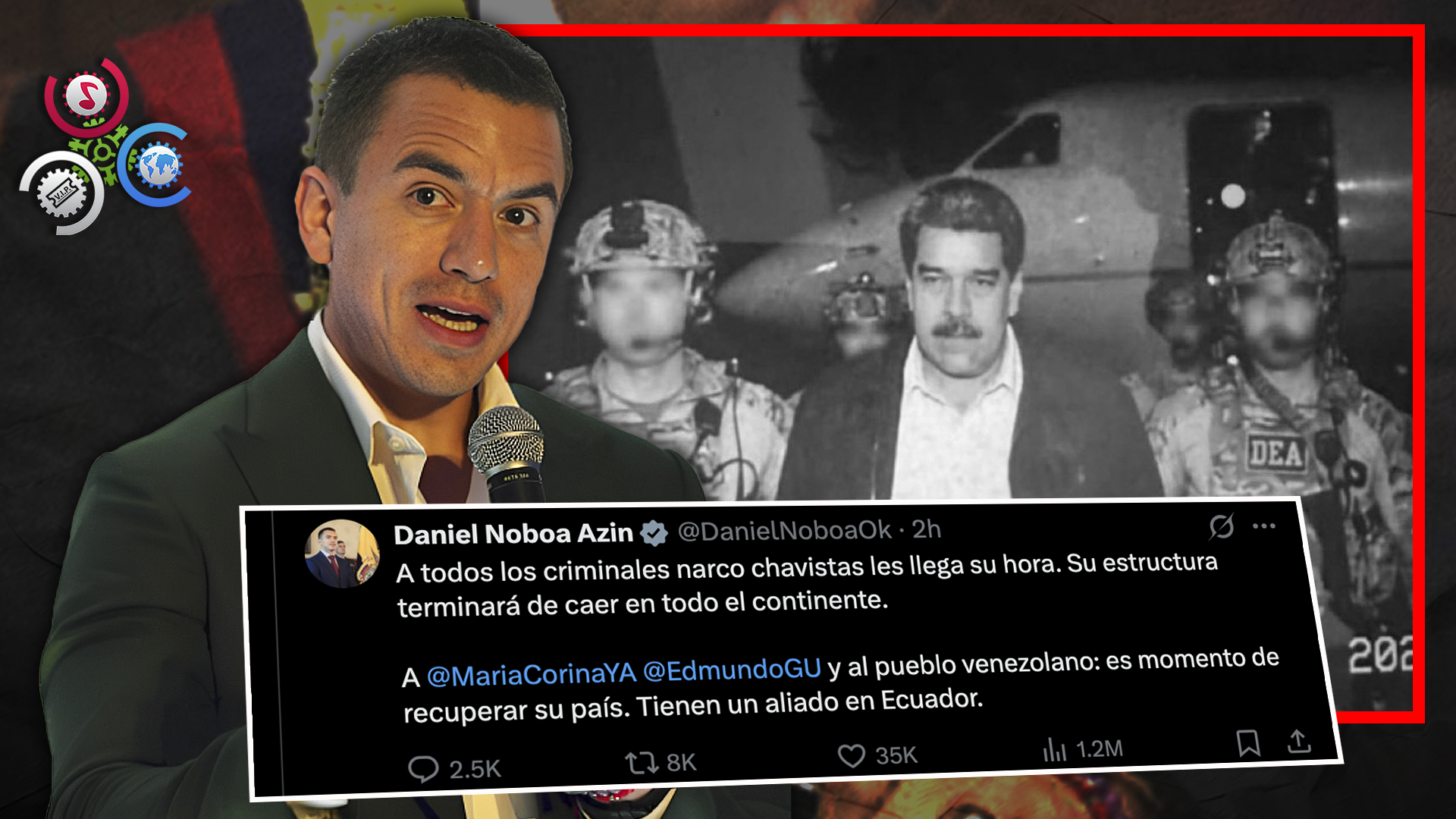 Presidente Noboa Celebra Anuncio Caída De Nicolás Maduro Y Lanza Duro Mensaje Contra El Chavismo