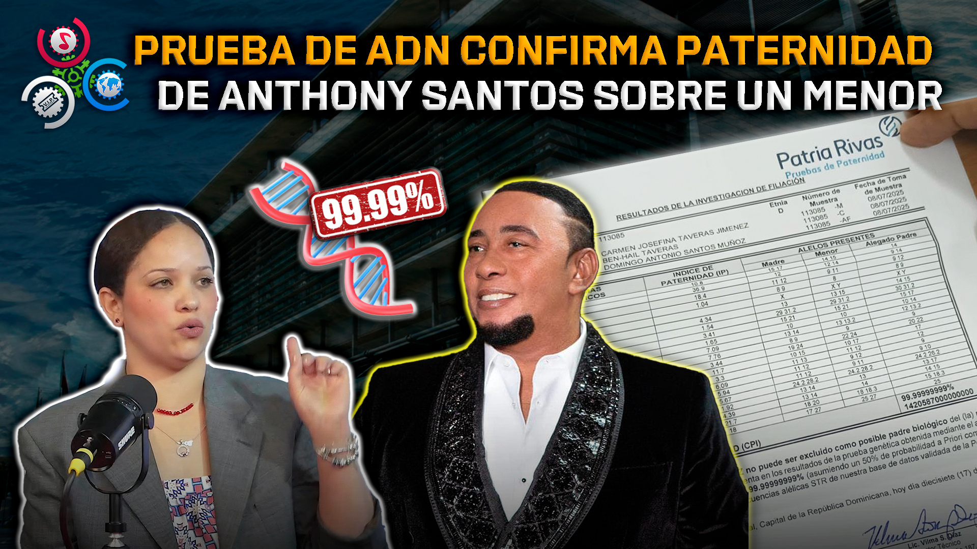 Prueba De ADN Confirma Paternidad De Anthony Santos Sobre Un Menor De 1 Año Y 7 Meses