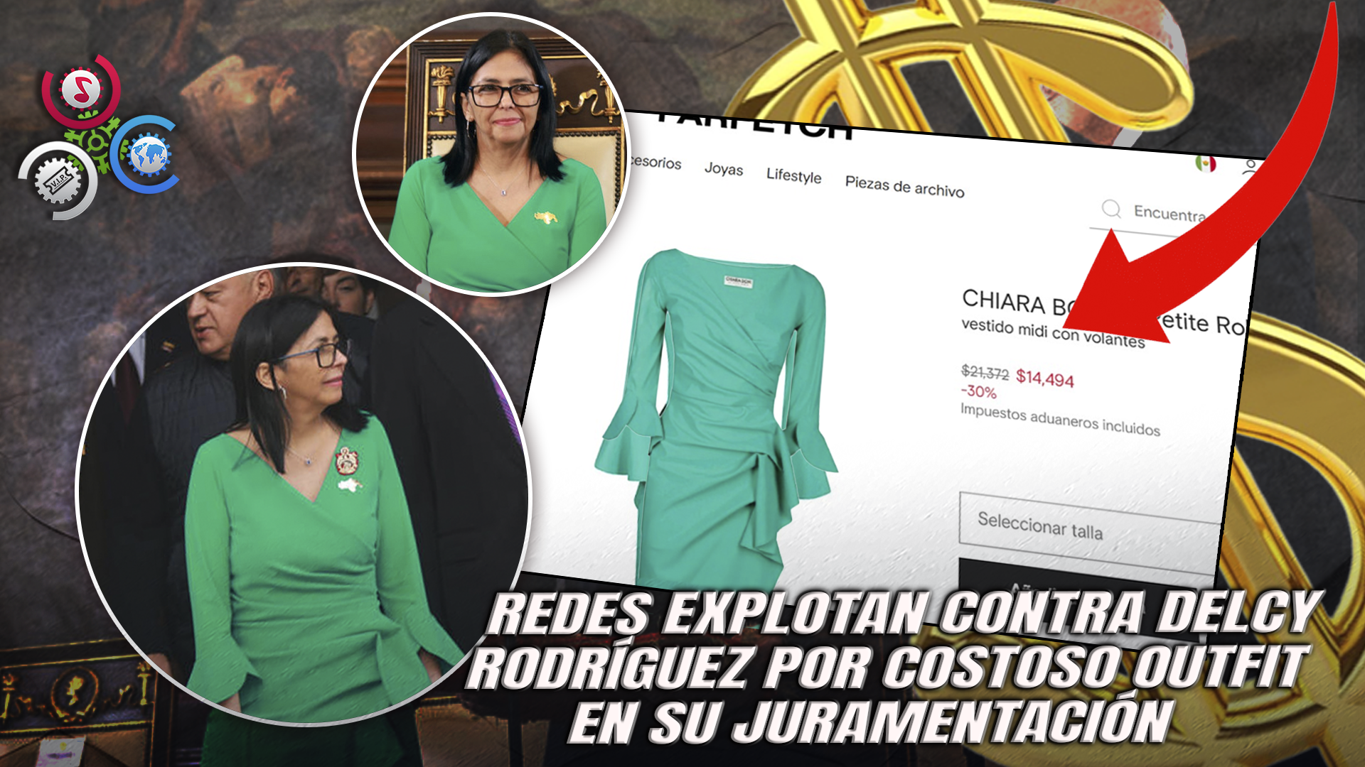 Vestido De Lujo De Delcy Rodríguez Desata Críticas En Plena Crisis Venezolana