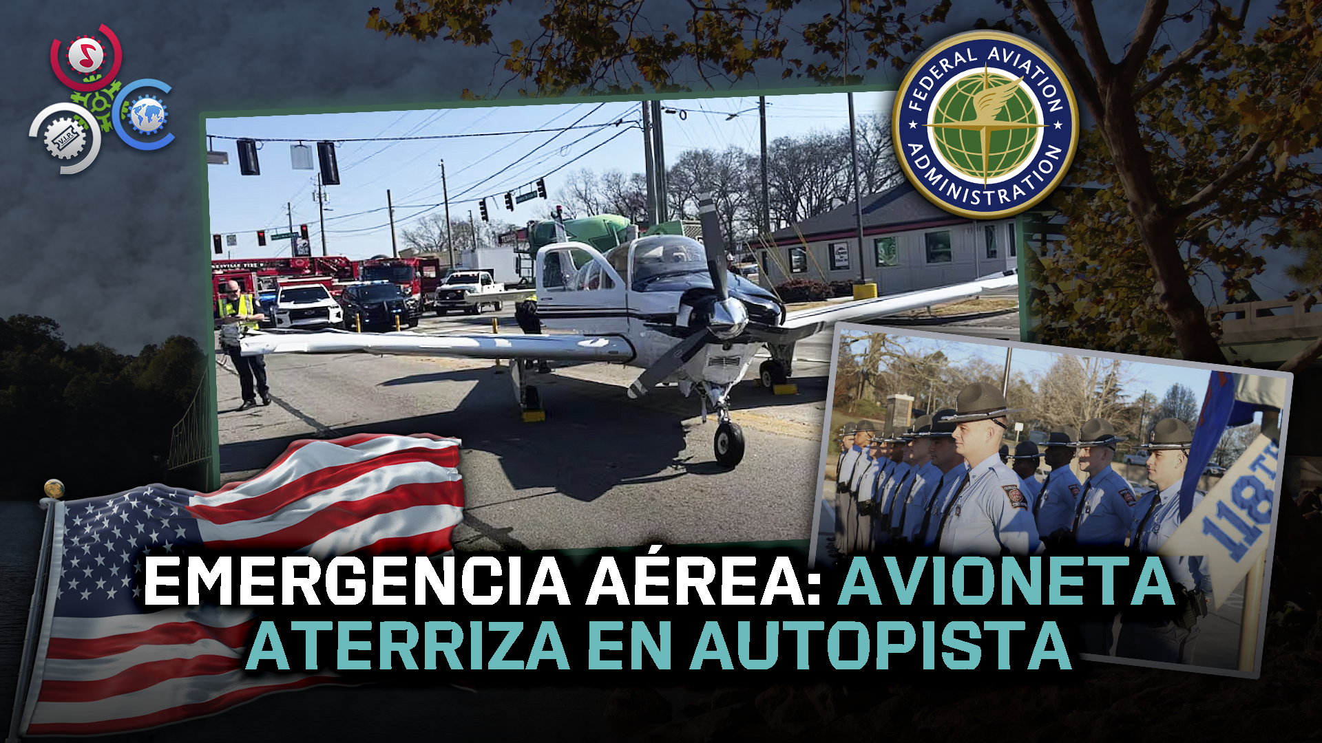 Avioneta Impacta Varios Vehículos Durante Aterrizaje Forzoso En Georgia