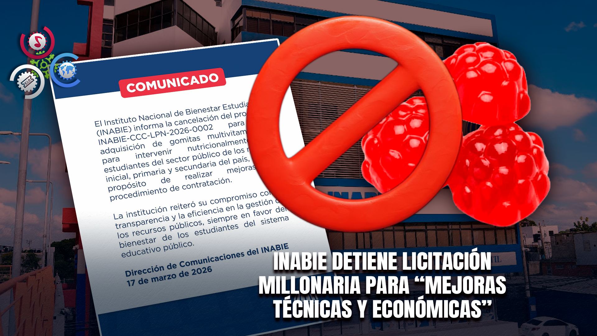 Cancelan Compra De Gomitas Vitamínicas Para Estudiantes Tras Anuncio Oficial Del Inabie