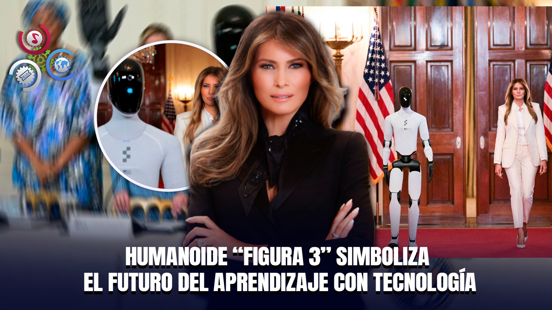 Melania Trump Aparece Junto A Robot Humanoide En Cumbre Tecnológica En La Casa Blanca