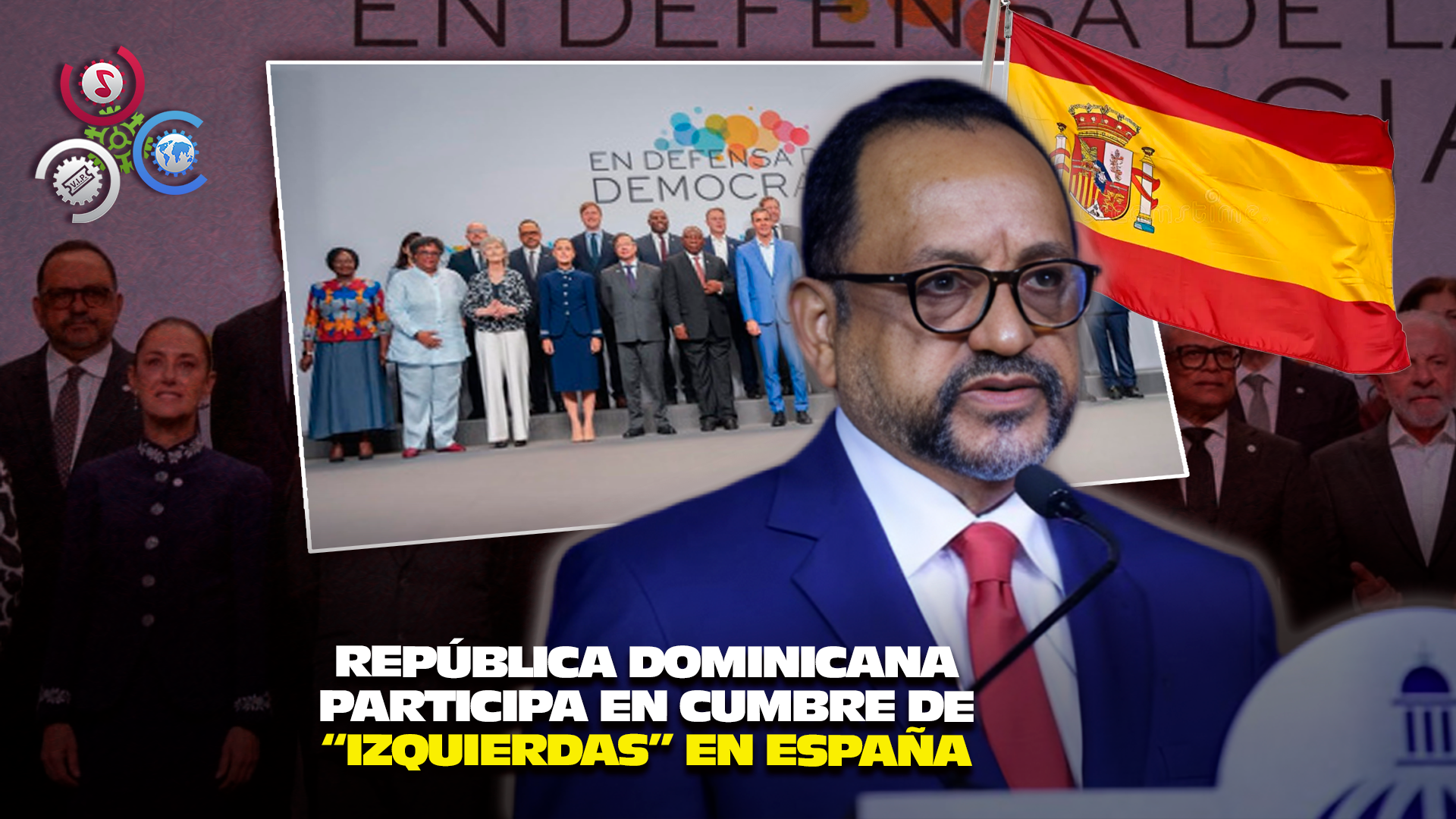 Delegación Dominicana Asiste A Encuentro Sobre Democracia En Barcelona, España