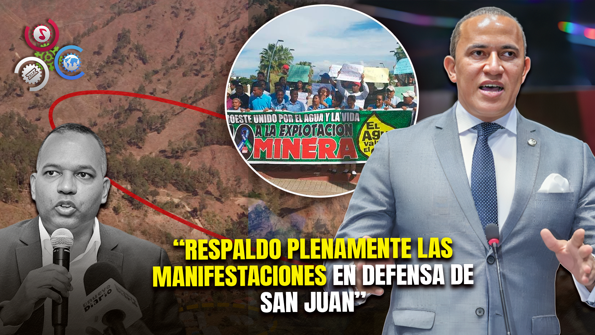 Diputado Del PRM, Frank Ramírez Respalda Protestas En San Juan Contra Proyecto Minero De GoldQuest