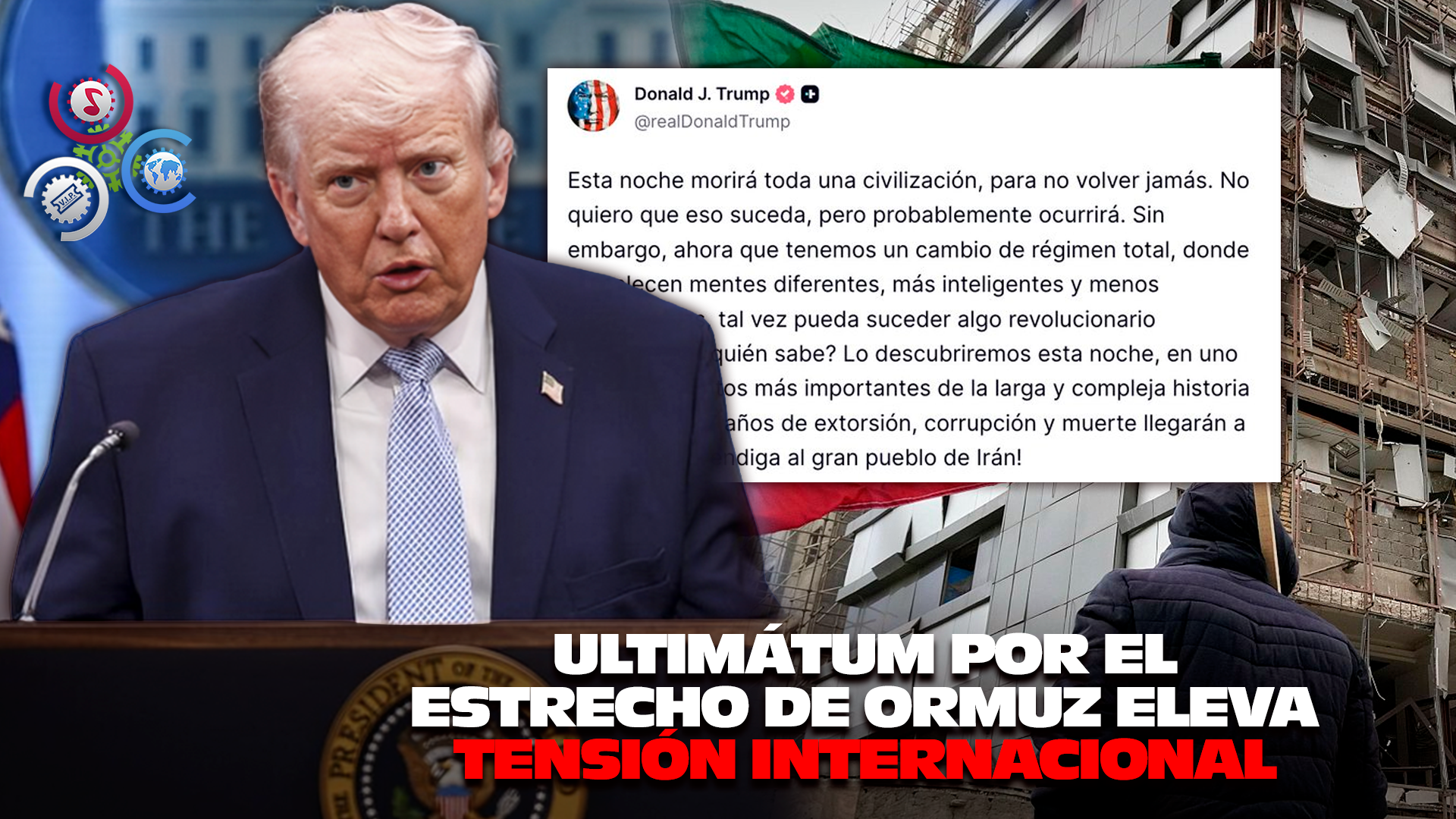 Trump Lanza Advertencia Sobre Irán: “Esta Noche Morirá Toda Una Civilización”