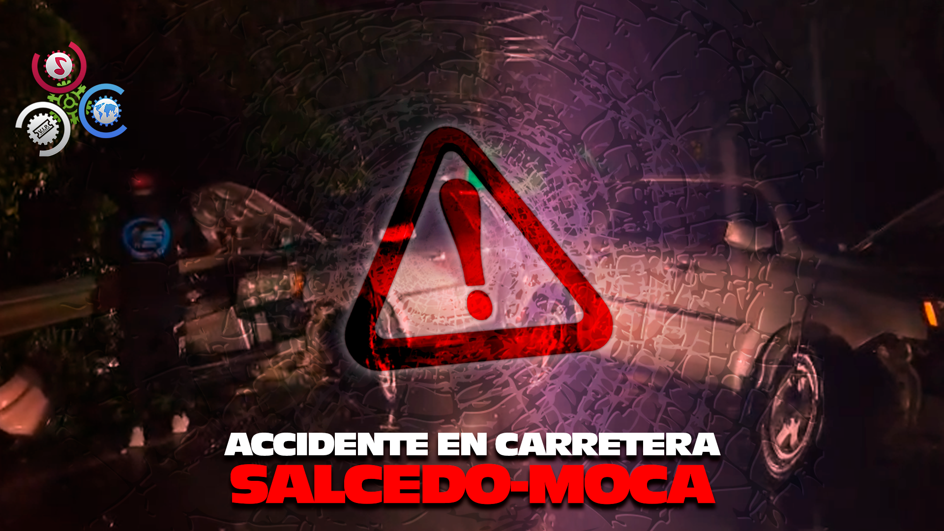 Aparatoso Accidente En Carretera Salcedo-Moca Deja Vehículo Destruido Tras Impactar Barandilla