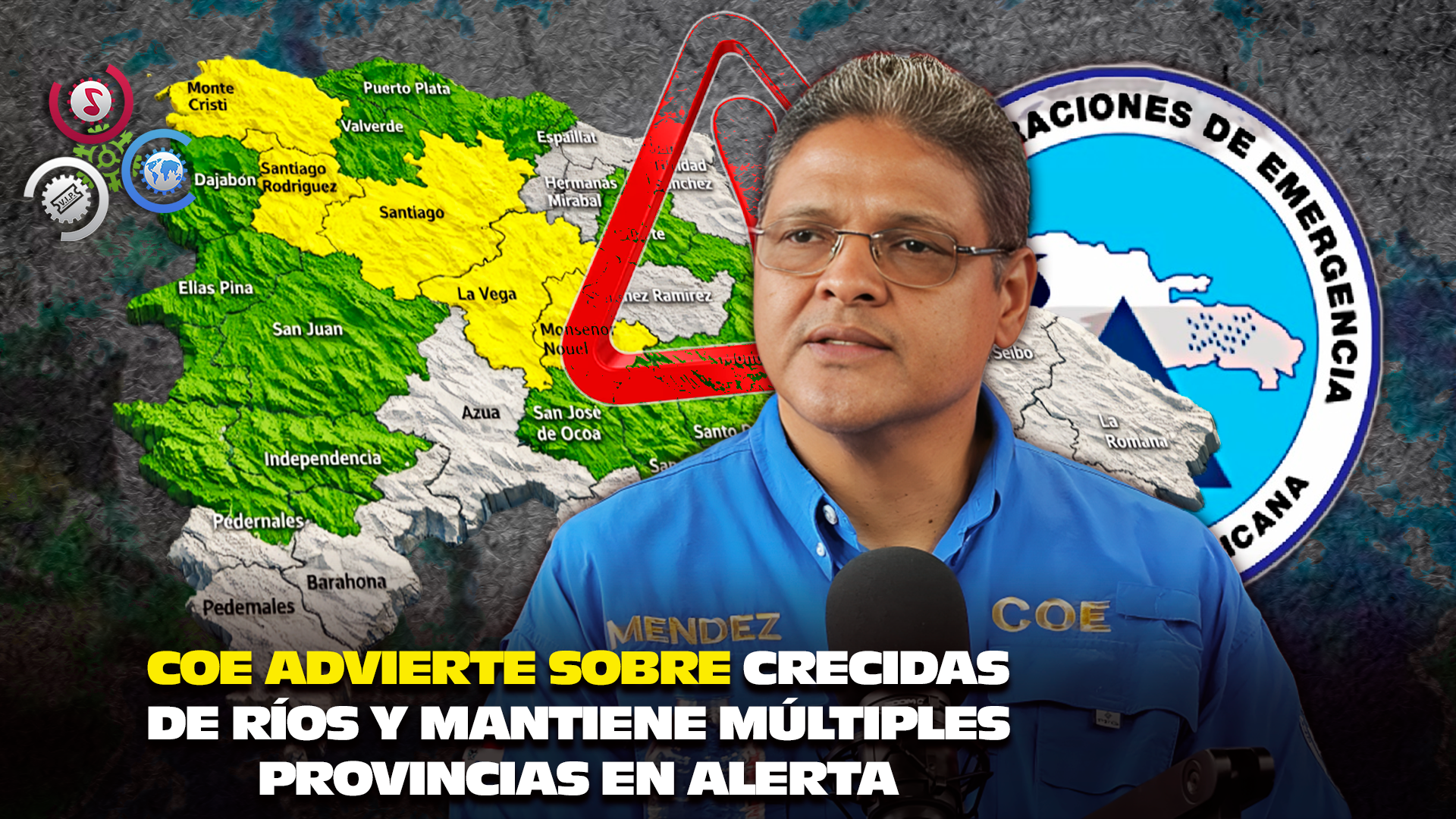 ¡Santiago En Alerta Amarilla!: COE Advierte Provincias Por Lluvias Y Posibles Inundaciones