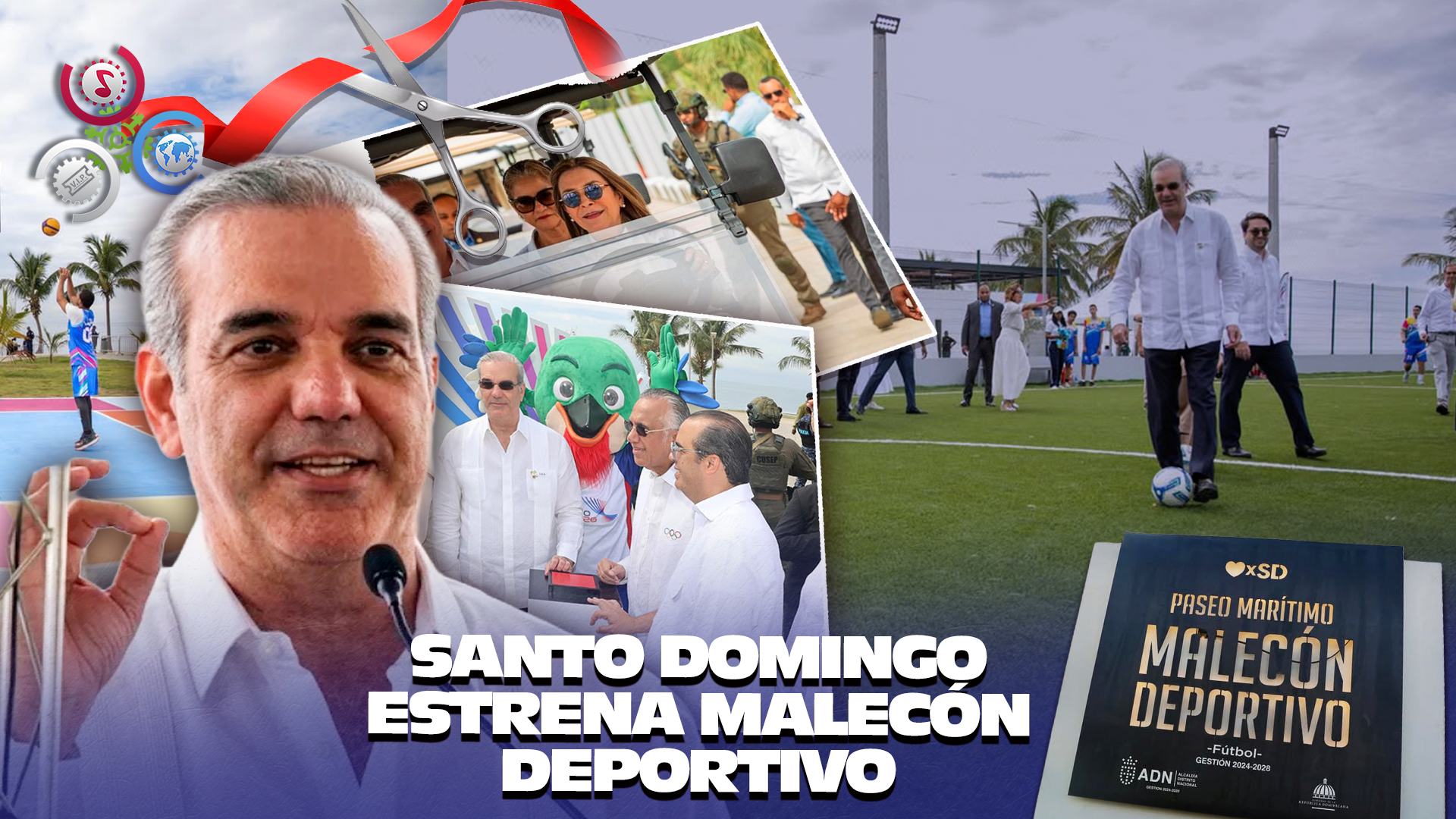 Abinader Y Carolina Mejía Inauguran El Malecón Deportivo En Santo Domingo