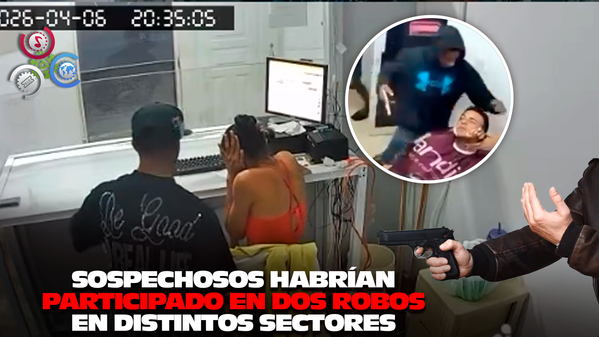 Robo De Barbería A Banca: Los Mismos Ladrones Siembran Temor En Santo Domingo