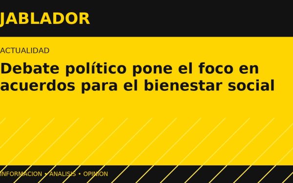 Debate político pone el foco en acuerdos para el bienestar social