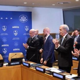Abinader y Trump se reúnen bajo el Escudo de las Américas